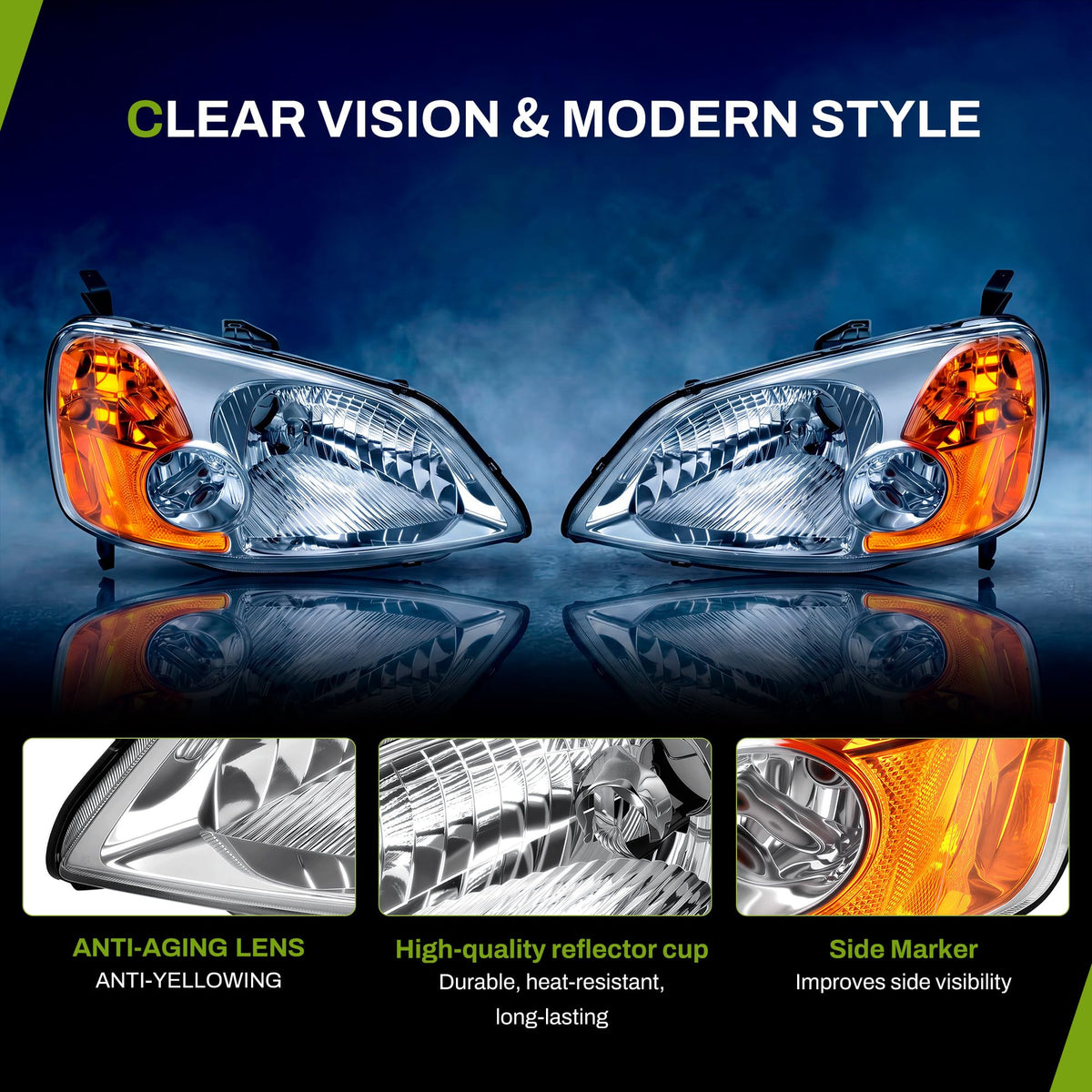 Headlight Assembly W973