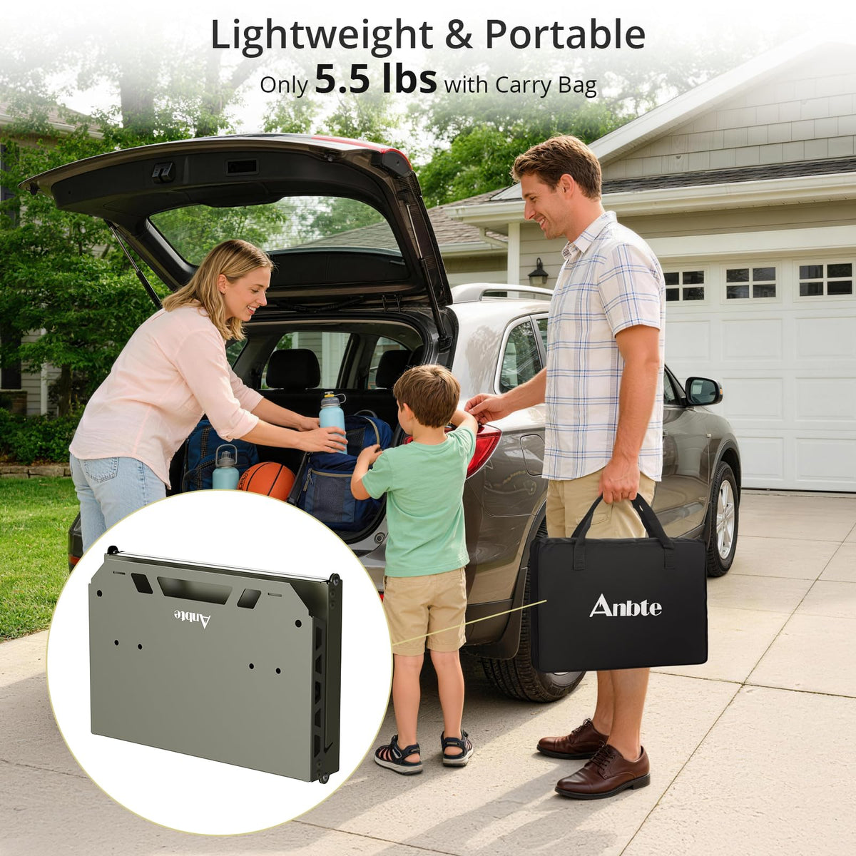 Adjustable Aluminum Folding Camping Table W305514