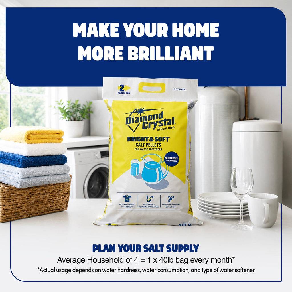 2 Pack Water Softener Salt Pellets, 40 Pounds S133