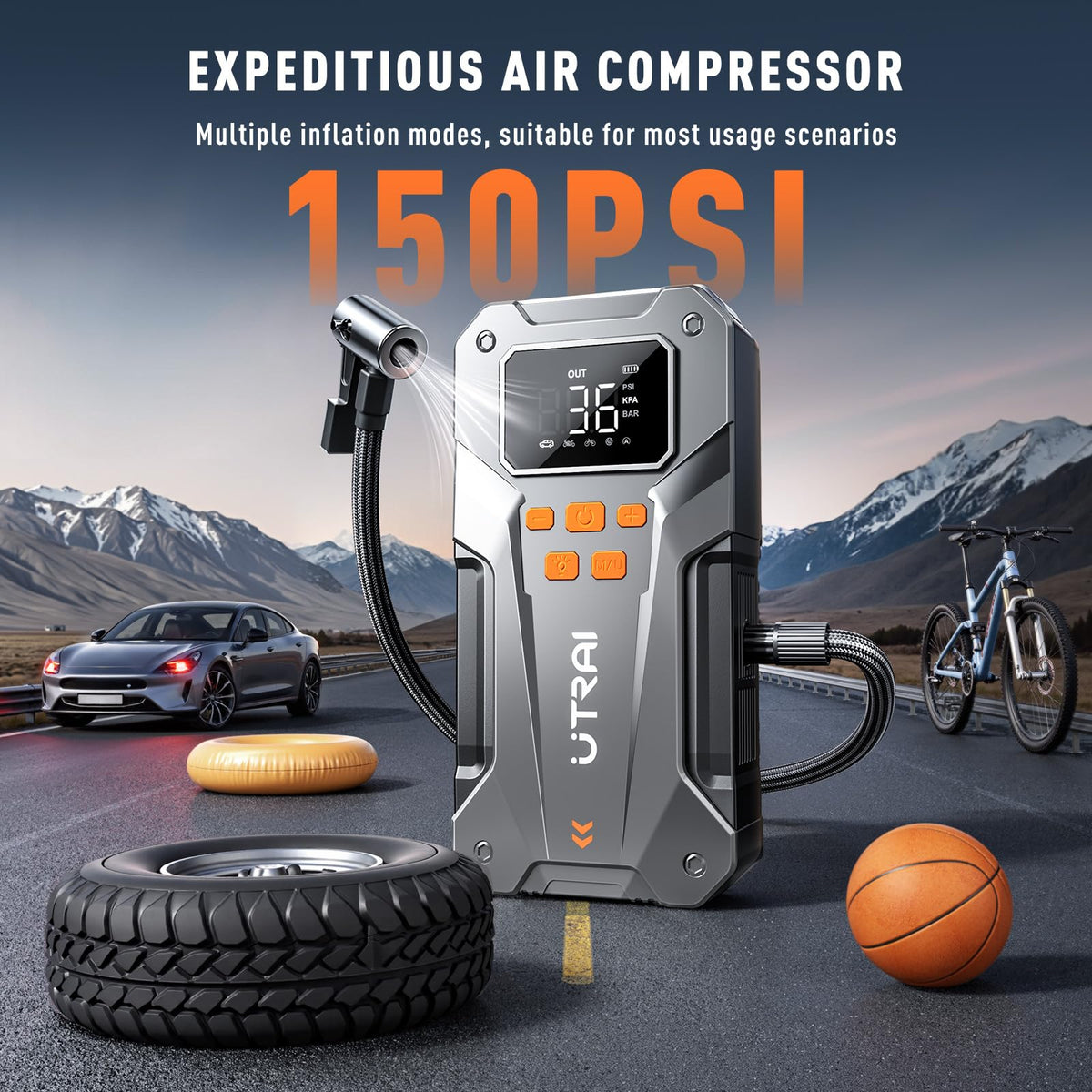 12V Jump Starter with Air Compressor C540355