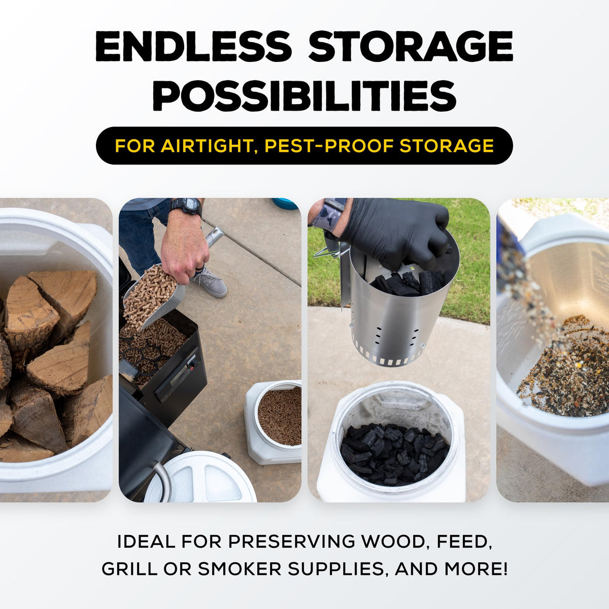 Airtight Pet Food Storage Container with Scoop L25625