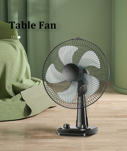 16-Inch 3 Speed 5 Blades Pedestal Fan White I5355