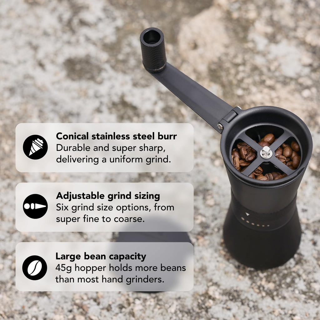Manual Coffee Grinder with Stainless Steel Burrs T71497