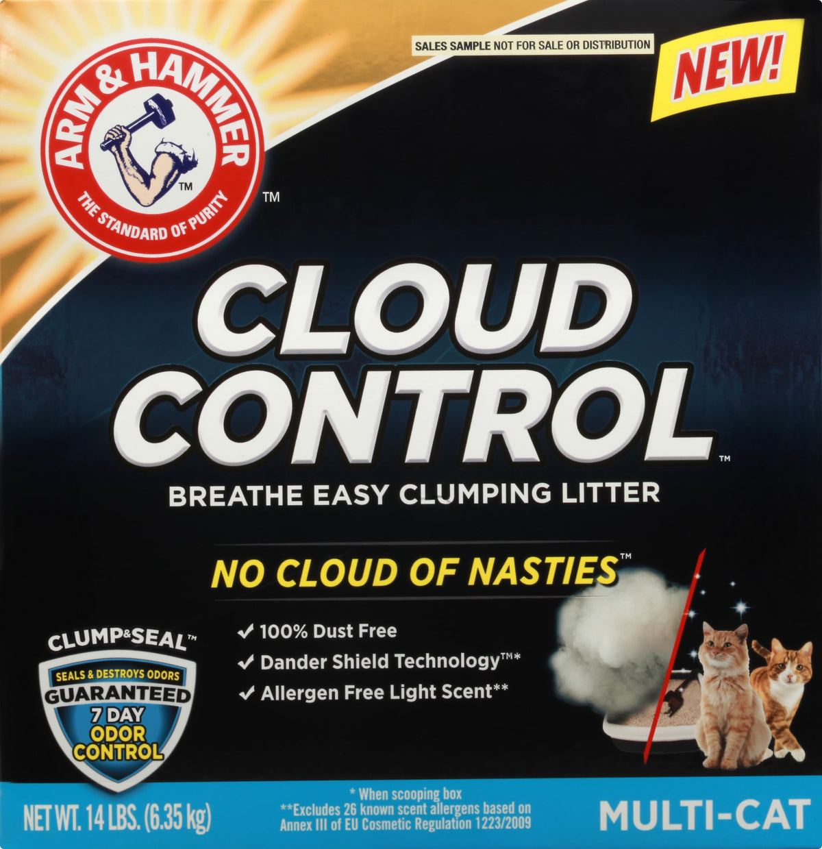 14 Lbs Multi-Cat Cat Litter H791159
