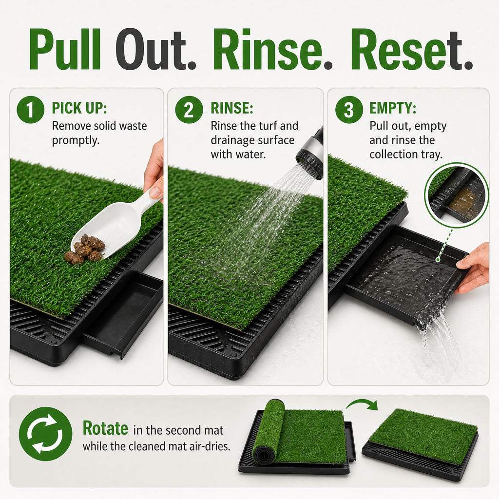 25 x 20 in Dog Grass Pad with Tray X6429