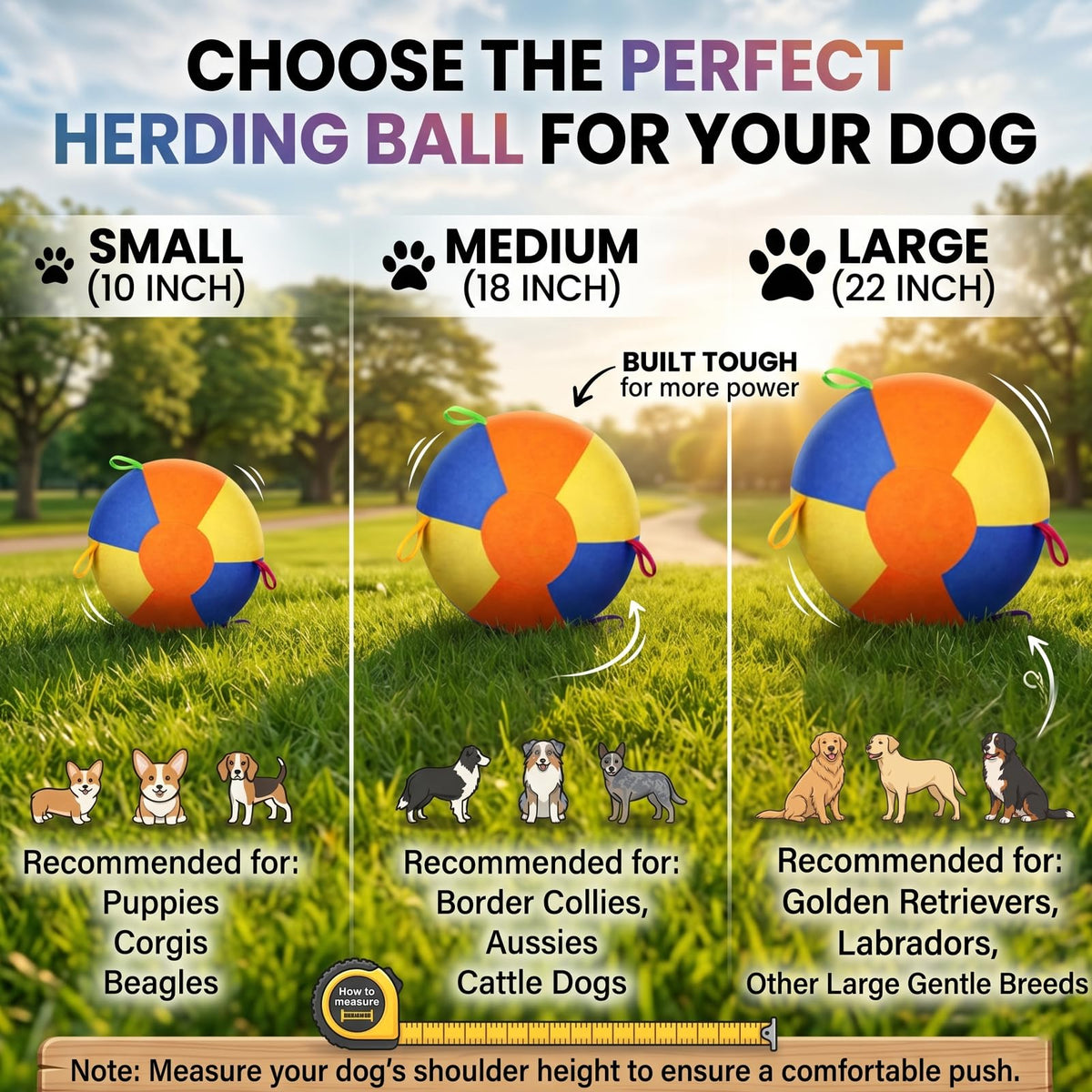 Inflatable Dog Ball with Handle Cover & Pump 18in L353923