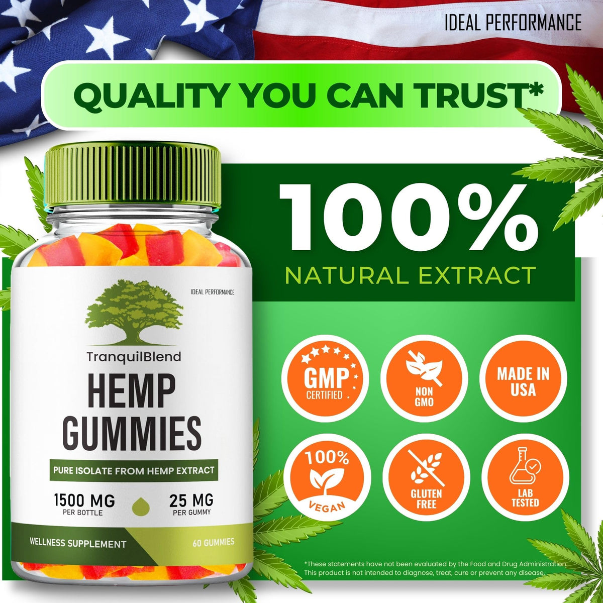 Hemp Gummies with Hemp Seeds Organic Extract 2 Pack D432227