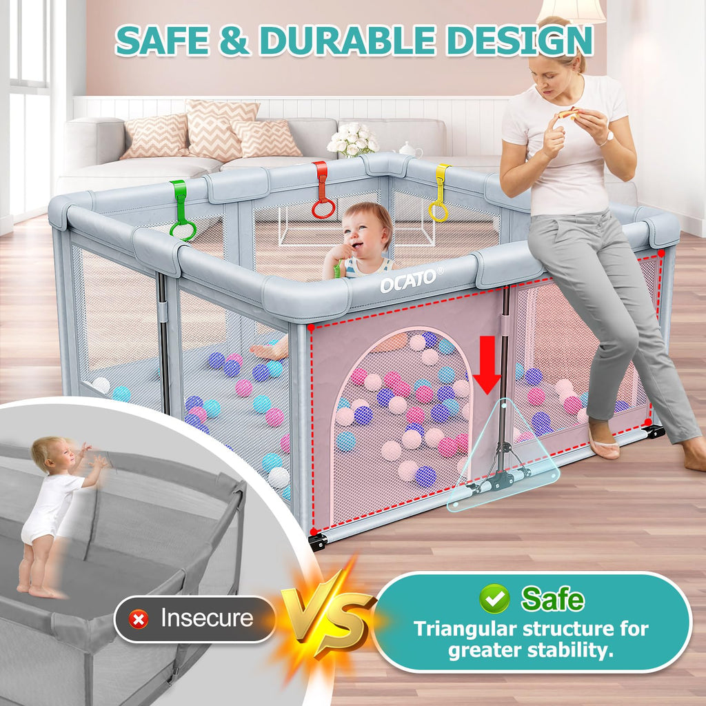 Foldable Baby Playpen 50×50 J404234