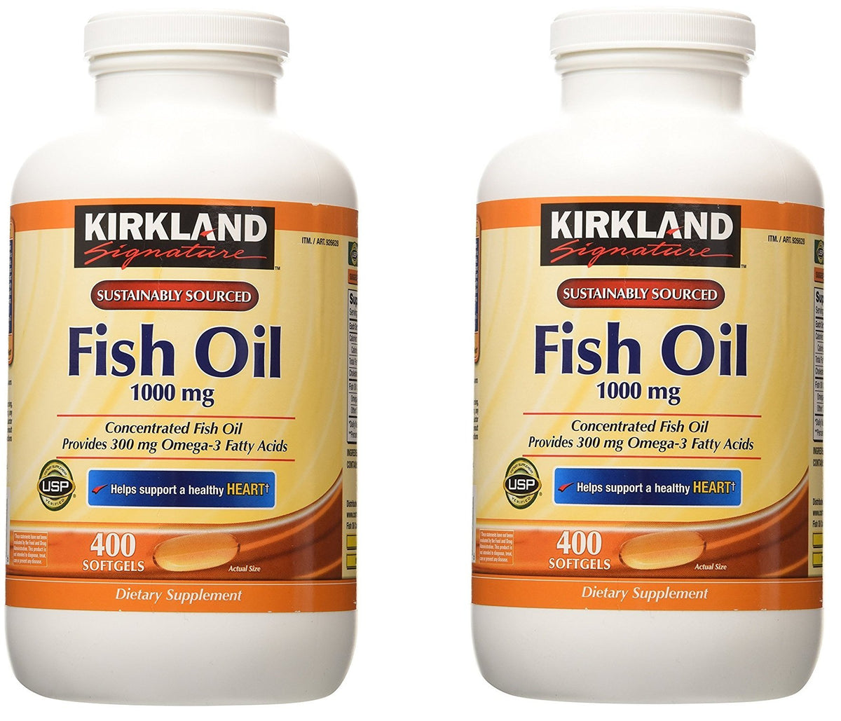 Fish Oil 1000 mg 400 Softgels 2 Pack R72127