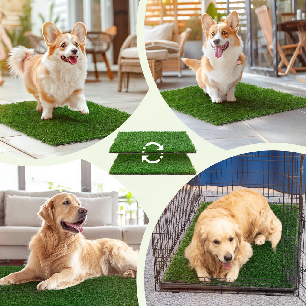 2 Pack 14x18in Artificial Grass Pee Pads J46885