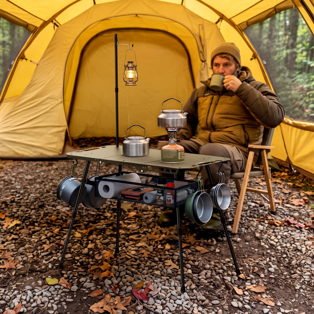 Adjustable Aluminum Folding Camping Table W305514