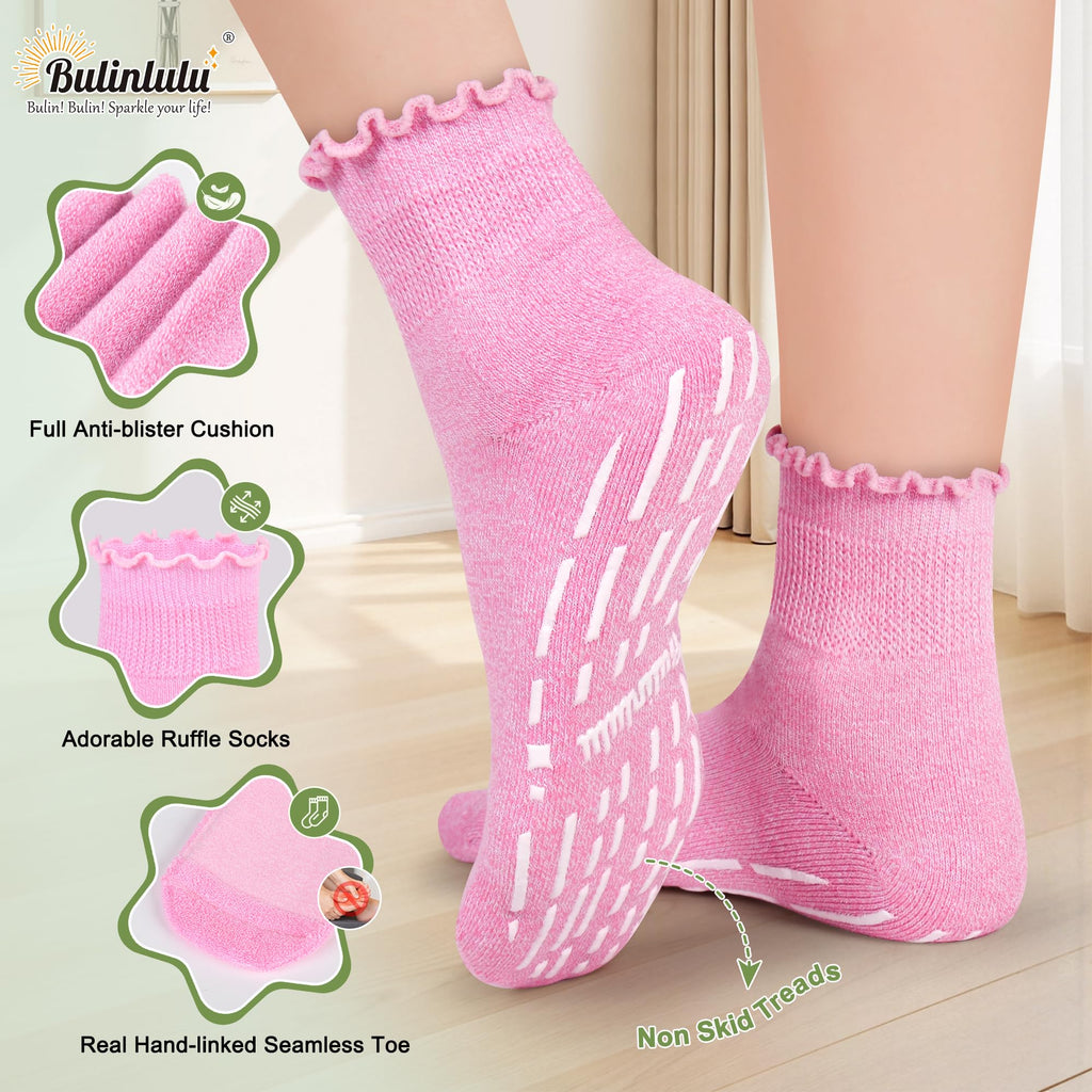 Non Slip Diabetic Socks for Women 6 Pairs Size 9-11 G815