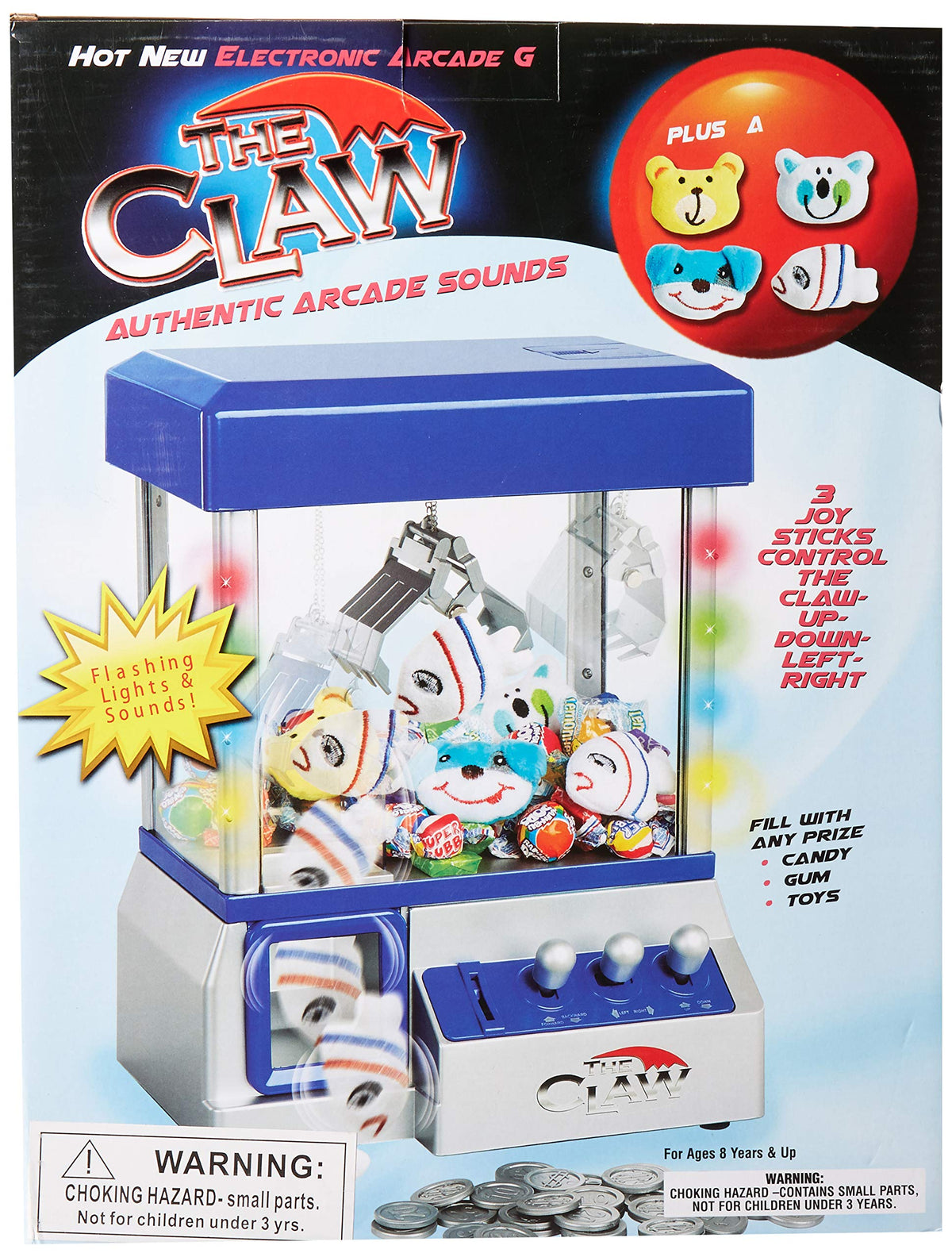 Claw Machine Arcade Mini Toy Grabber Machine with Music & Flashing Lights B4567